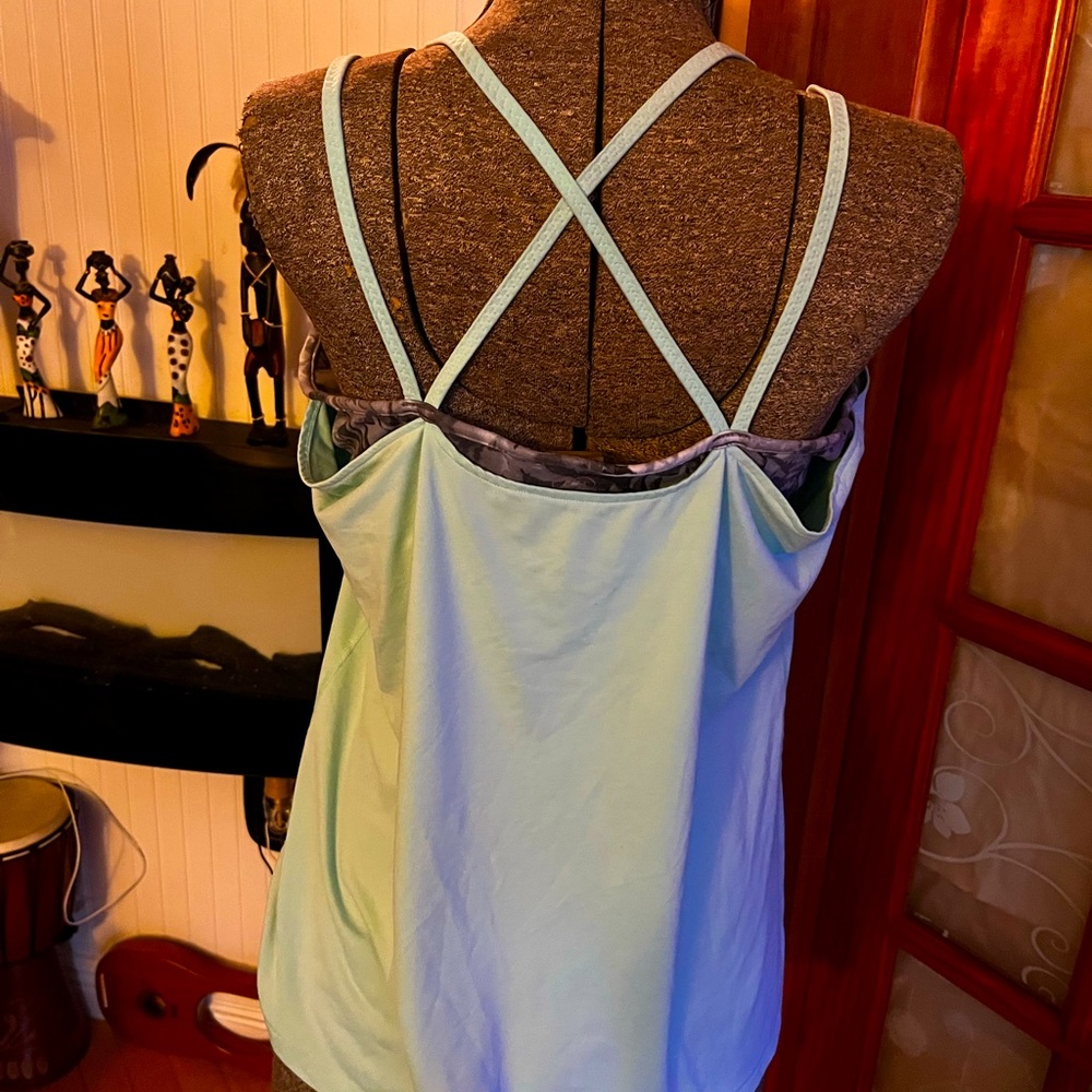 Workout tank with built-in sports bra size XL